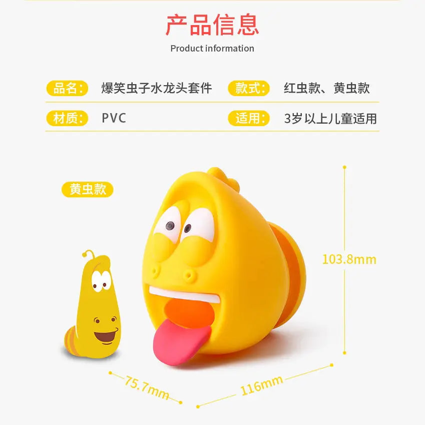 Personnages de dessins anime qui s'accroche au robinet