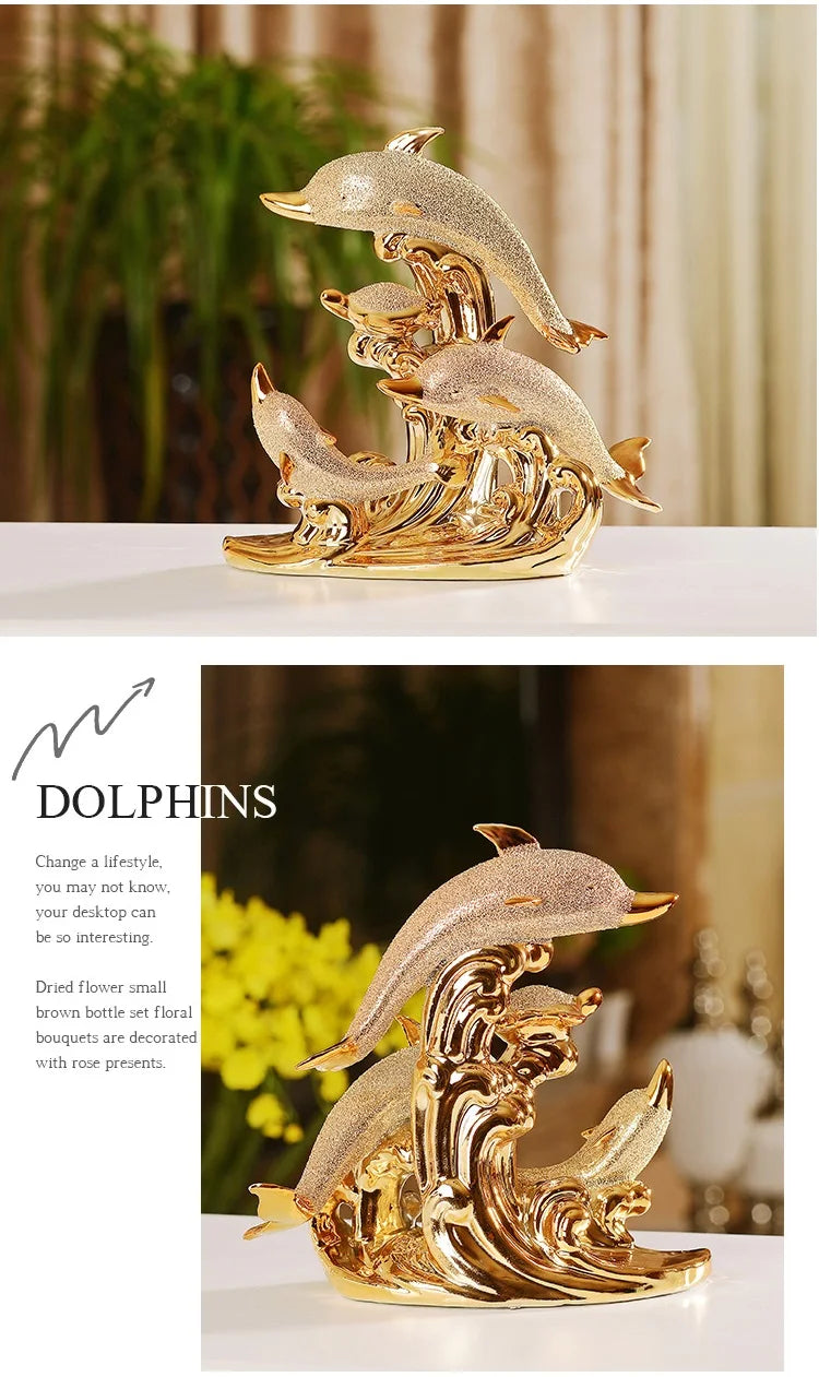 Statue de dophins